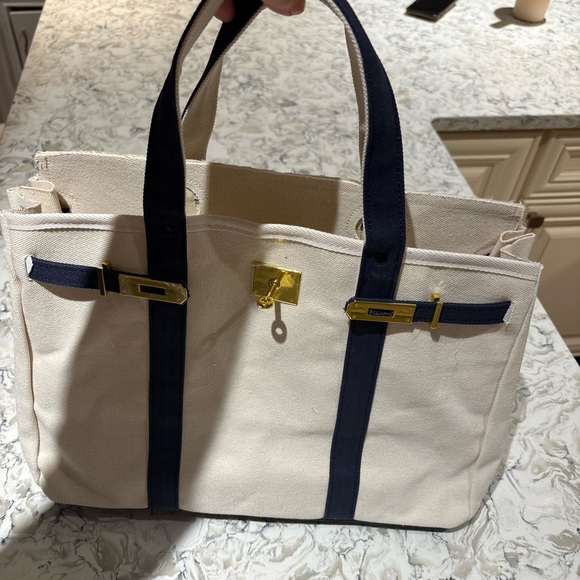 Canvas & Navy “Boatkin” Tote Bag - Picture 6 of 6